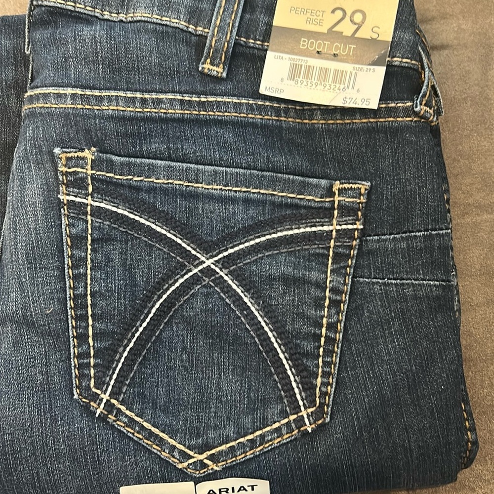 NWT - Ariat Women's Perfect Rise Bootcut Jeans. Lita Wash. 29s.